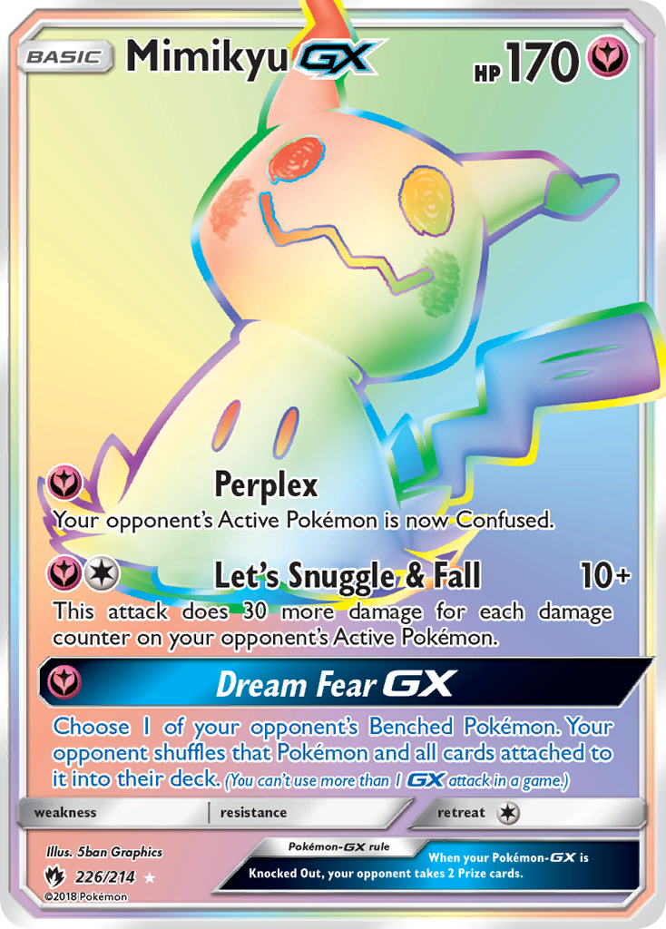 Mimikyu GX (226/214) [Sun & Moon: Lost Thunder] | Tabernacle Games