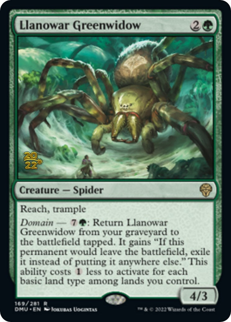 Llanowar Greenwidow [Dominaria United Prerelease Promos] | Tabernacle Games