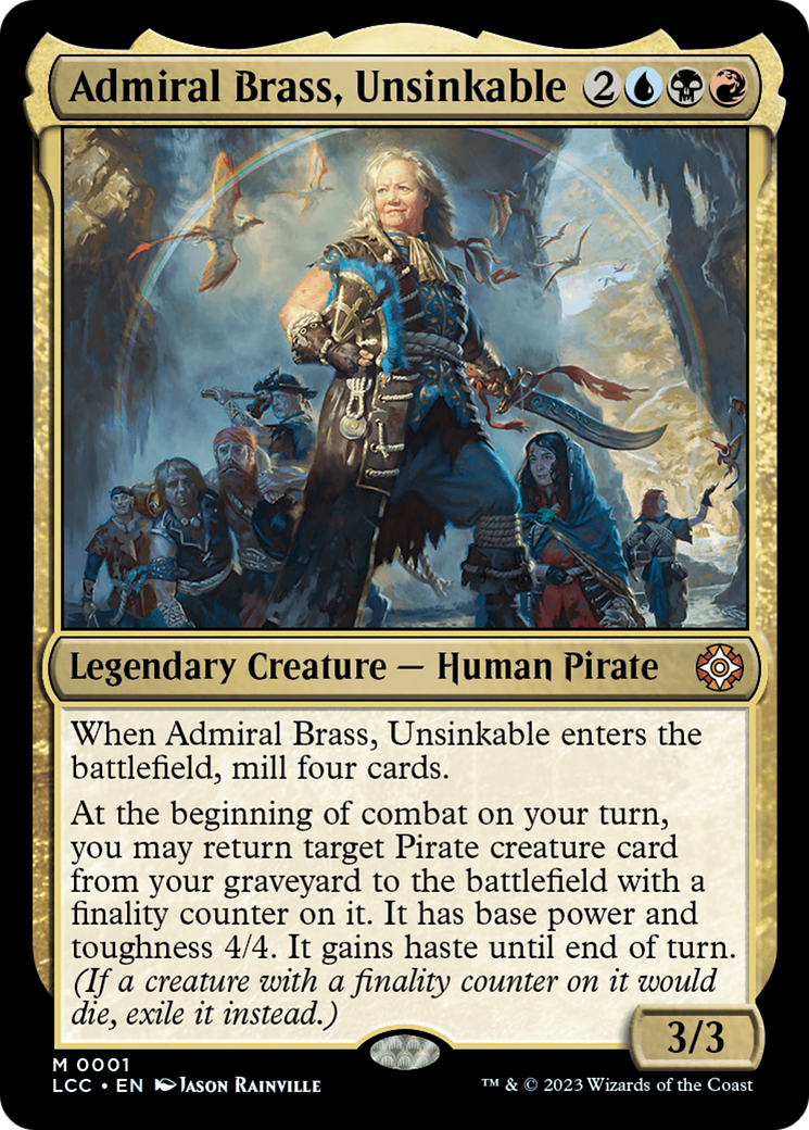 Admiral Brass, Unsinkable (Display Commander) [The Lost Caverns of Ixalan Commander] | Tabernacle Games