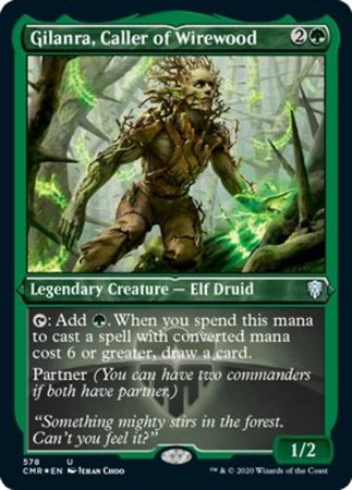 Gilanra, Caller or Wirewood (Foil Etched) [Commander Legends] | Tabernacle Games