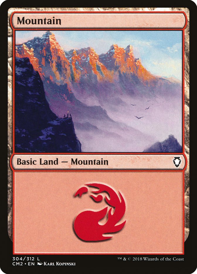 Mountain (304) [Commander Anthology Volume II] | Tabernacle Games