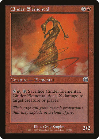 Cinder Elemental [Mercadian Masques] | Tabernacle Games