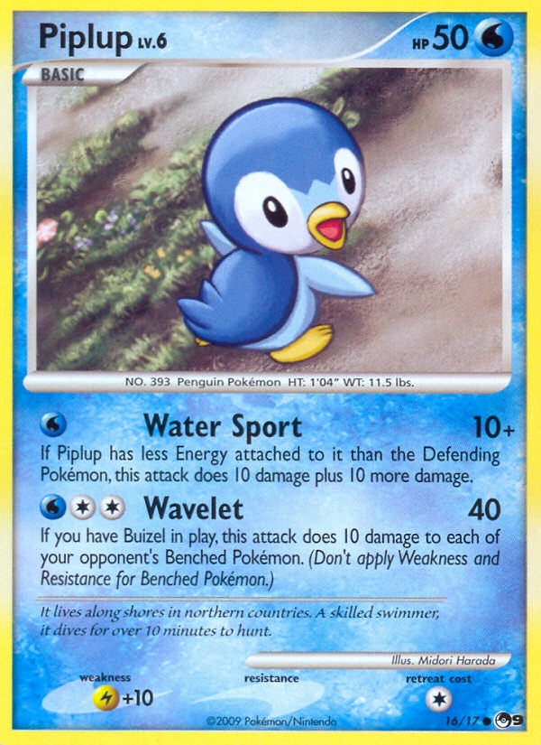 Piplup (16/17) [POP Series 9] | Tabernacle Games