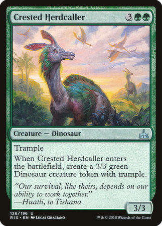 Crested Herdcaller [Rivals of Ixalan] | Tabernacle Games