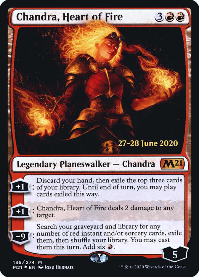 Chandra, Heart of Fire  [Core Set 2021 Prerelease Promos] | Tabernacle Games