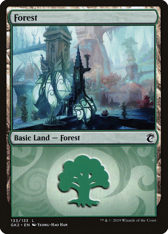 Forest (133) [Ravnica Allegiance Guild Kit] | Tabernacle Games