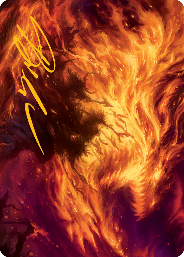 Stoke the Flames Art Card (Gold-Stamped Signature) [March of the Machine Art Series] | Tabernacle Games