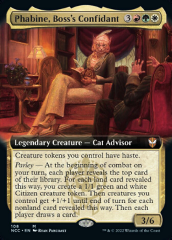 Phabine, Boss's Confidant (Extended Art) [Streets of New Capenna Commander] | Tabernacle Games