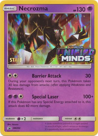 Necrozma (SM204) (Staff Prerelease Promo) [Sun & Moon: Black Star Promos] | Tabernacle Games