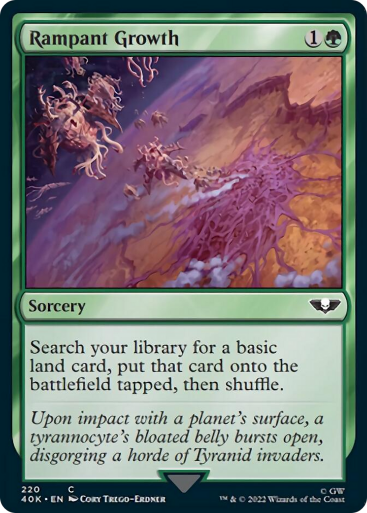 Rampant Growth (Surge Foil) [Universes Beyond: Warhammer 40,000] | Tabernacle Games