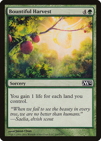 Bountiful Harvest [Magic 2012] | Tabernacle Games