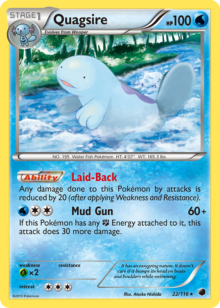 Quagsire (22/116) [Black & White: Plasma Freeze] | Tabernacle Games