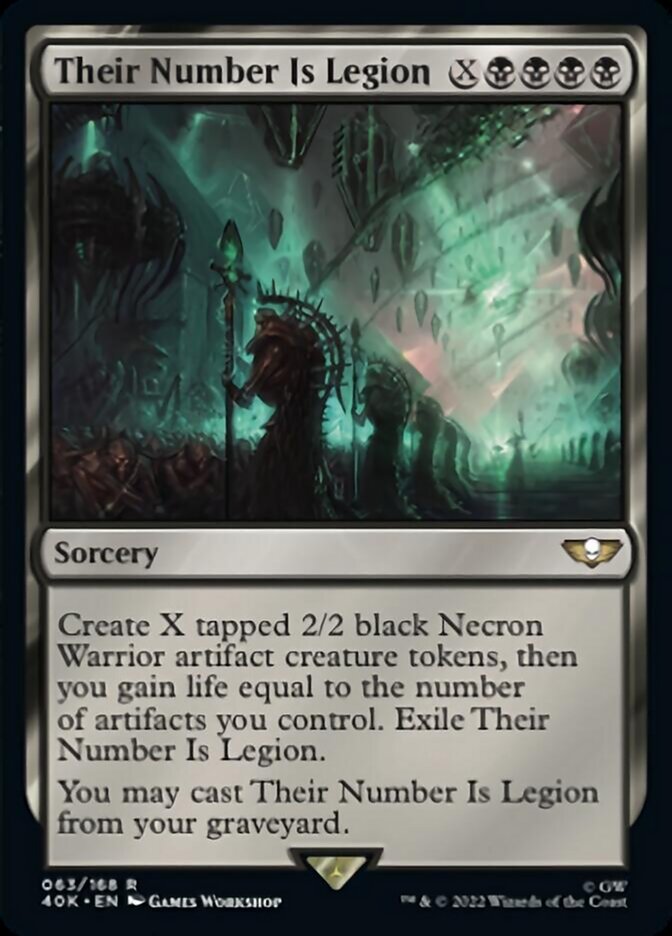 Their Number Is Legion (Surge Foil) [Universes Beyond: Warhammer 40,000] | Tabernacle Games
