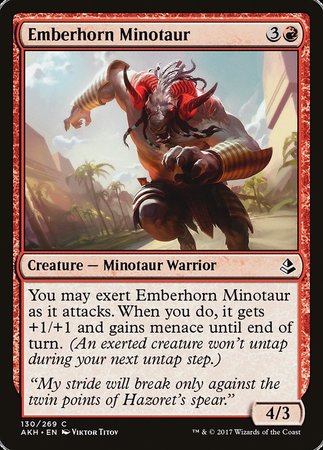 Emberhorn Minotaur [Amonkhet] | Tabernacle Games