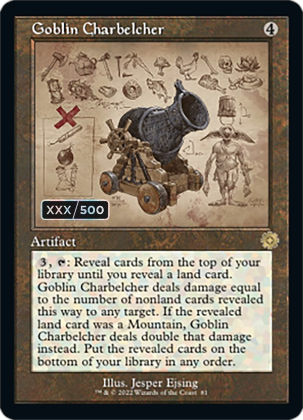 Goblin Charbelcher (Retro Schematic) (Serial Numbered) [The Brothers' War Retro Artifacts] | Tabernacle Games