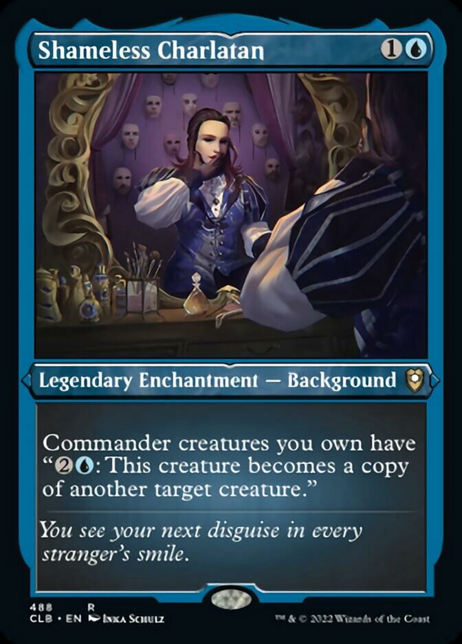 Shameless Charlatan (Foil Etched) [Commander Legends: Battle for Baldur's Gate] | Tabernacle Games