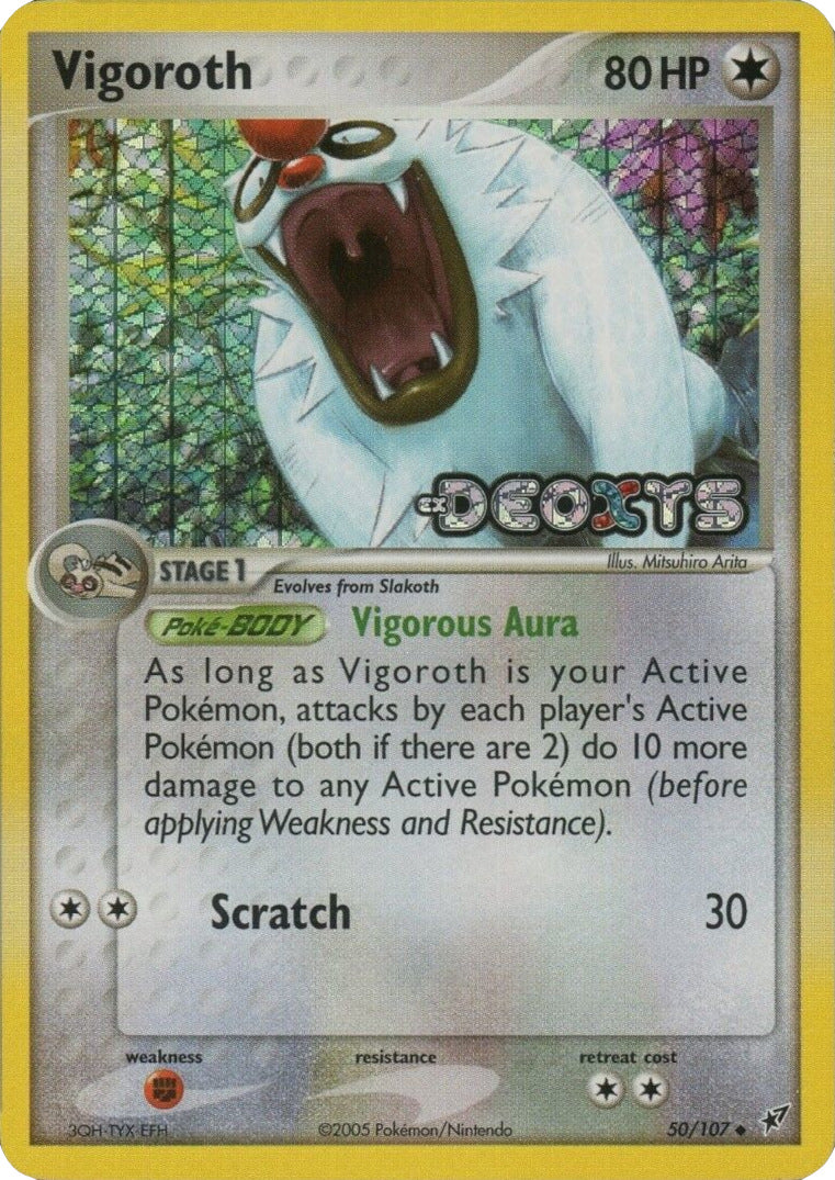 Vigoroth (50/107) (Stamped) [EX: Deoxys] | Tabernacle Games