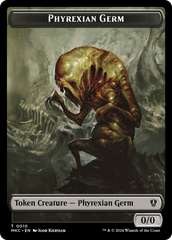 Spirit // Phyrexian Germ Double-Sided Token [Murders at Karlov Manor Commander Tokens] | Tabernacle Games