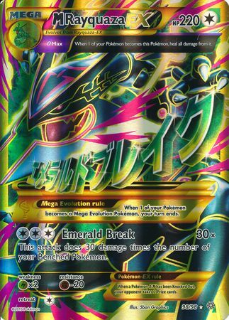 M Rayquaza EX (98/98) (Jumbo Card) [XY: Ancient Origins] | Tabernacle Games