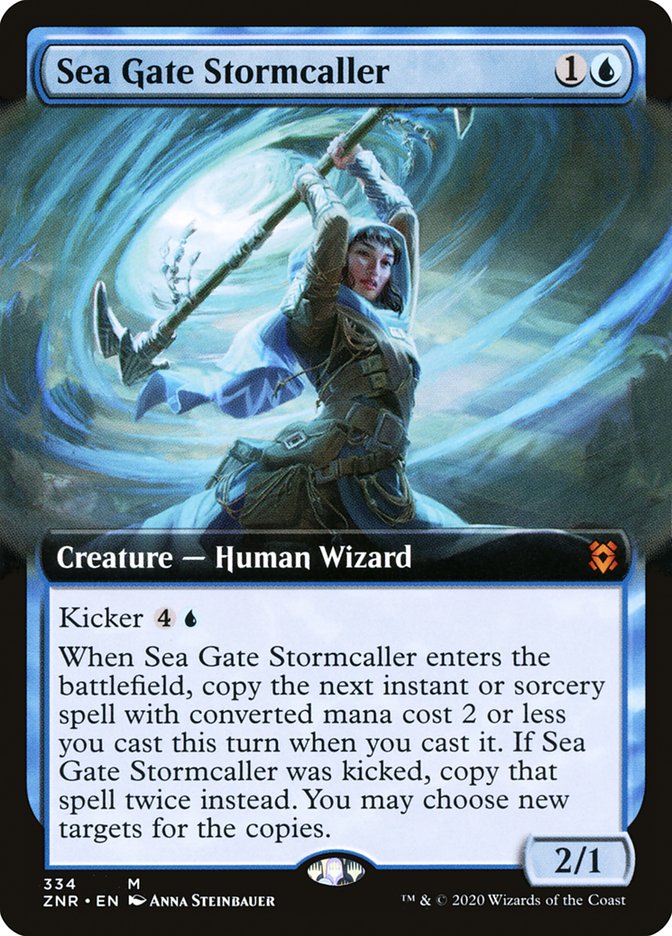 Sea Gate Stormcaller (Extended Art) [Zendikar Rising] | Tabernacle Games