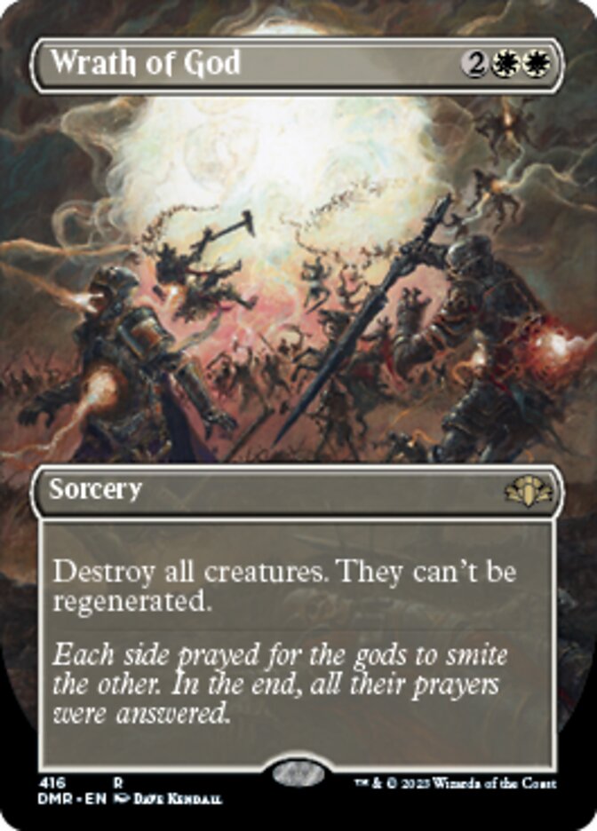 Wrath of God (Borderless Alternate Art) [Dominaria Remastered] | Tabernacle Games