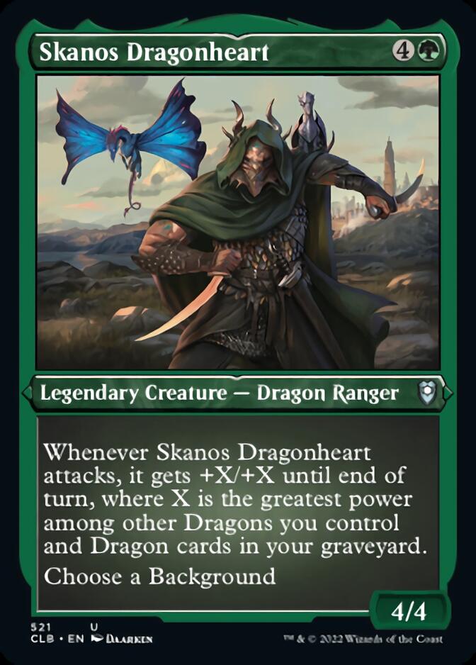 Skanos Dragonheart (Foil Etched) [Commander Legends: Battle for Baldur's Gate] | Tabernacle Games