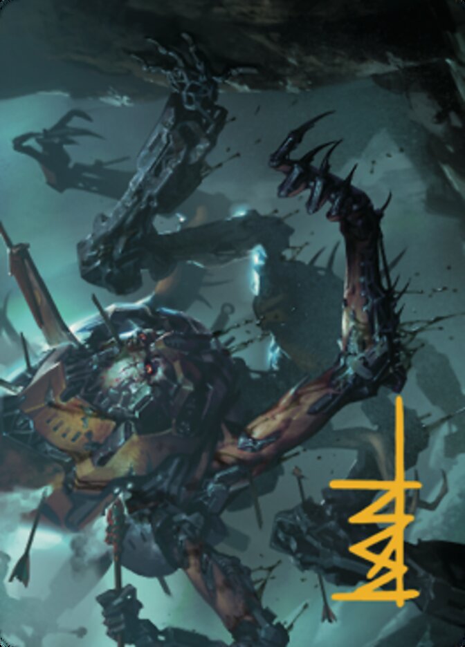 Scrapwork Rager Art Card (Gold-Stamped Signature) [The Brothers' War Art Series] | Tabernacle Games