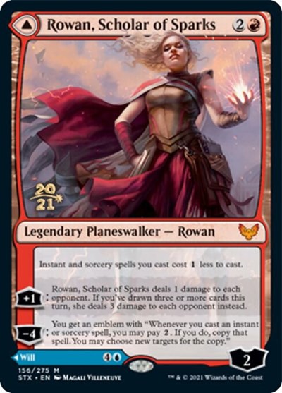 Rowan, Scholar of Sparks // Will, Scholar of Frost [Strixhaven: School of Mages Prerelease Promos] | Tabernacle Games