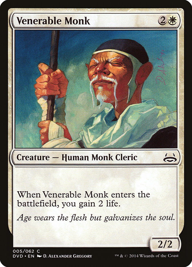 Venerable Monk (Divine vs. Demonic) [Duel Decks Anthology] | Tabernacle Games