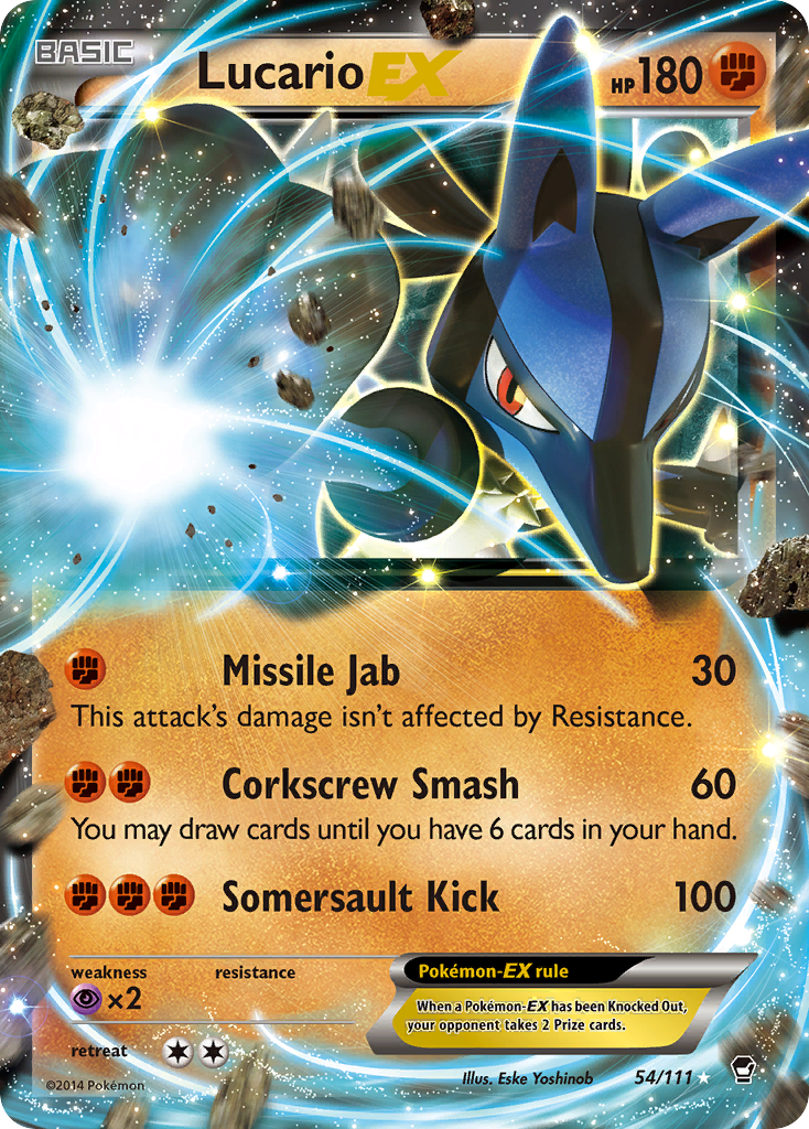 Lucario EX (54/111) [XY: Furious Fists] | Tabernacle Games