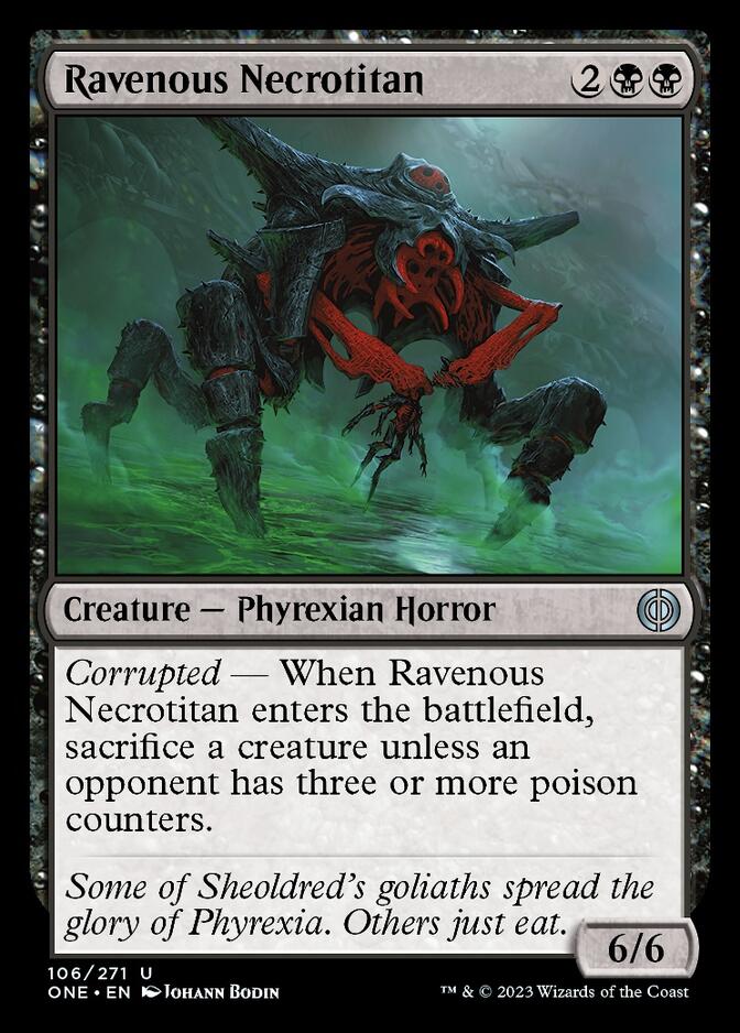Ravenous Necrotitan [Phyrexia: All Will Be One] | Tabernacle Games