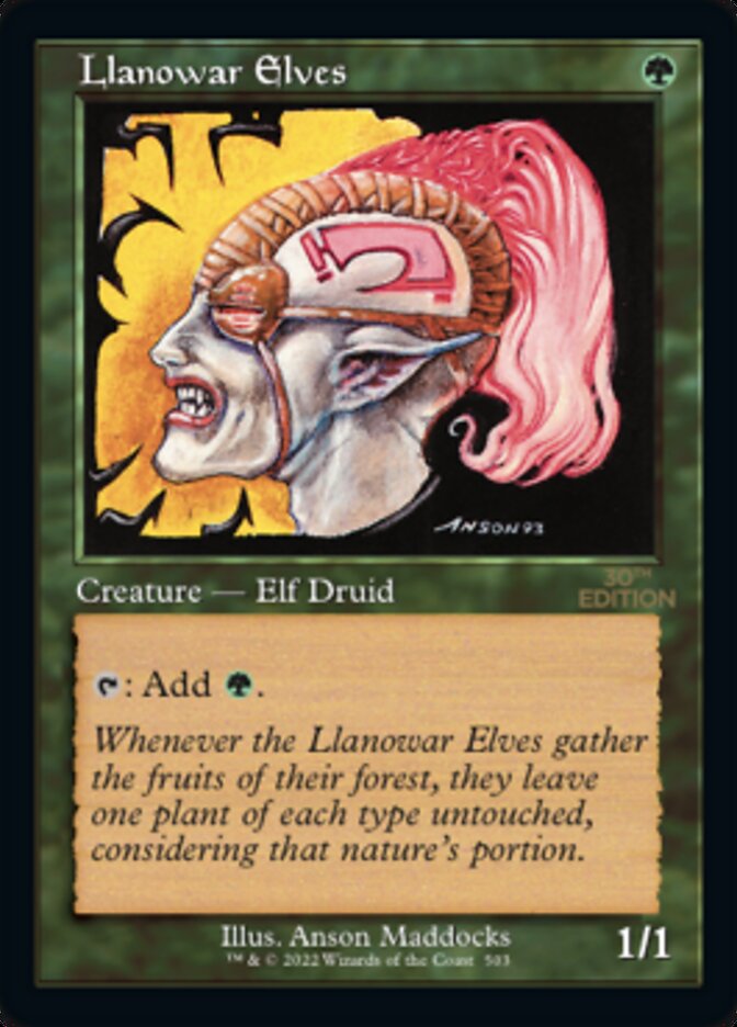 Llanowar Elves (Retro) [30th Anniversary Edition] | Tabernacle Games
