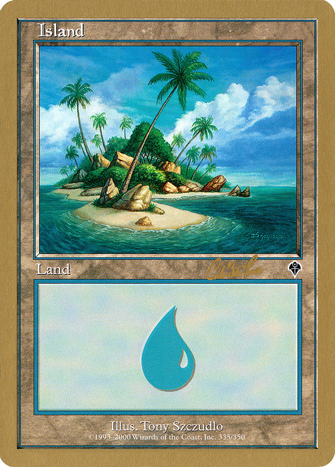 Island (cr335a) (Carlos Romao) [World Championship Decks 2002] | Tabernacle Games