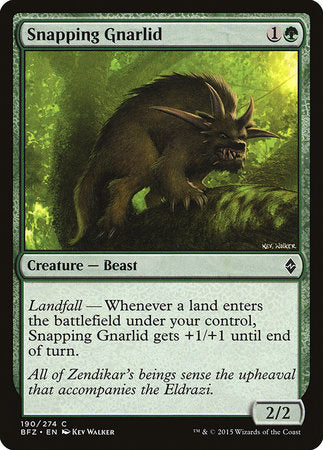 Snapping Gnarlid [Battle for Zendikar] | Tabernacle Games