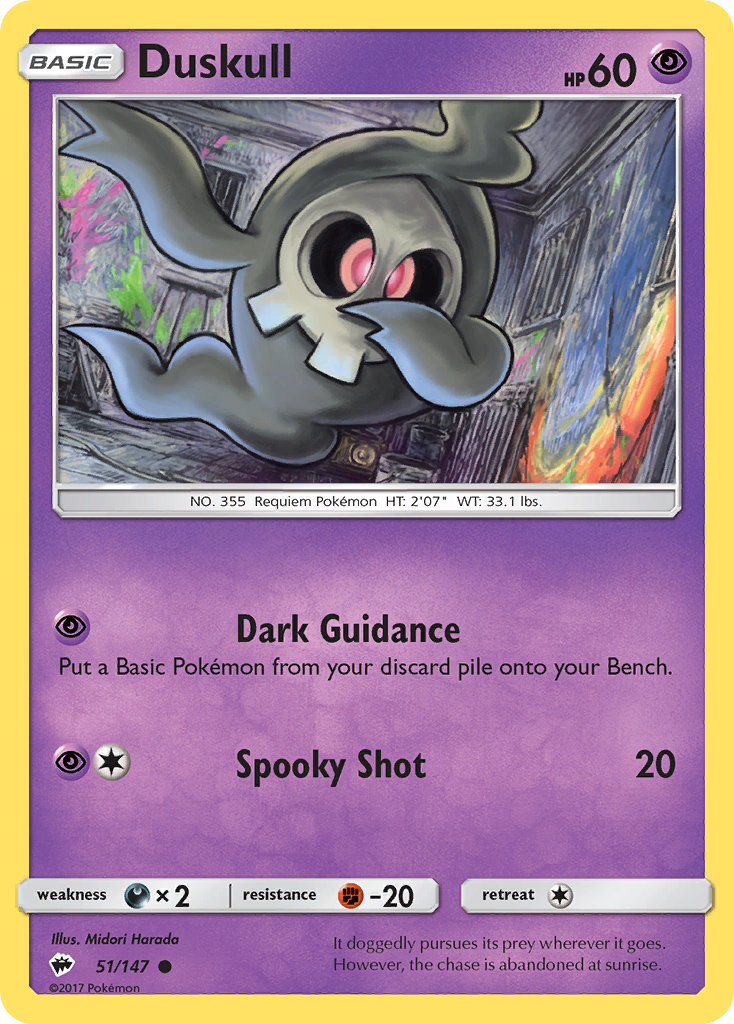 Duskull (51/147) [Sun & Moon: Burning Shadows] | Tabernacle Games