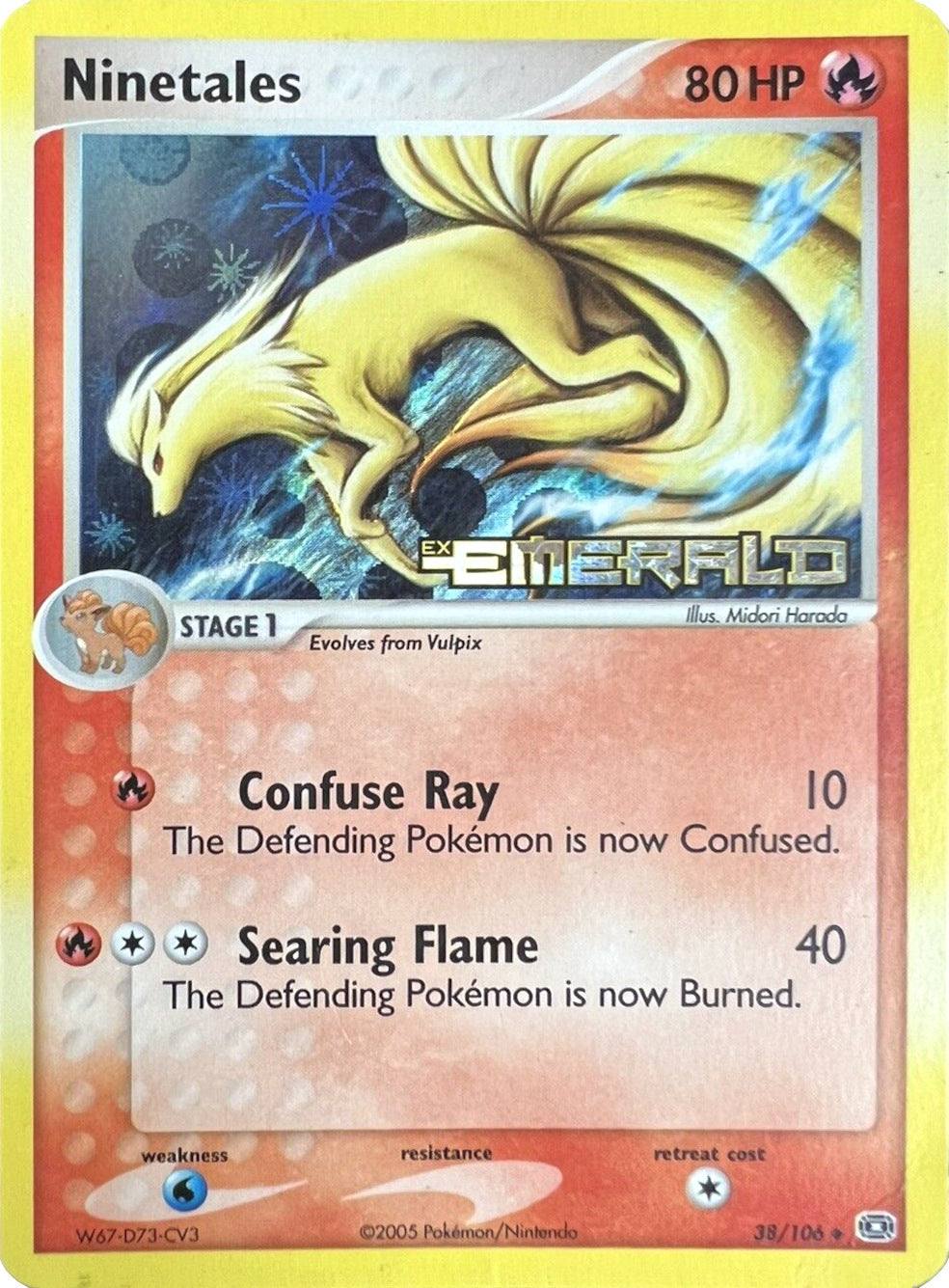 Ninetales (38/106) (Stamped) [EX: Emerald] | Tabernacle Games