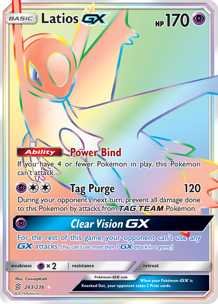 Latios GX (243/236) [Sun & Moon: Unified Minds] | Tabernacle Games