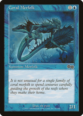 Coral Merfolk [Urza's Saga] | Tabernacle Games