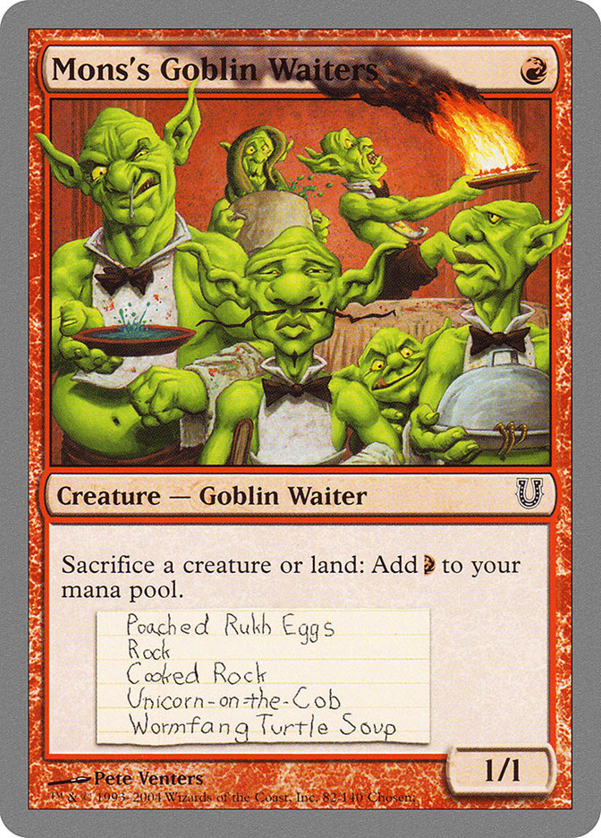 Mons's Goblin Waiters [Unhinged] | Tabernacle Games