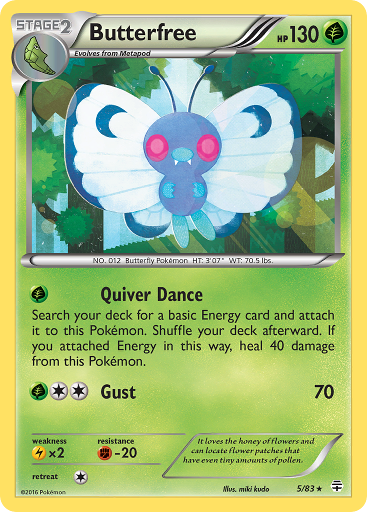 Butterfree (5/83) [XY: Generations] | Tabernacle Games