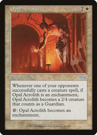 Opal Acrolith [Urza's Saga] | Tabernacle Games