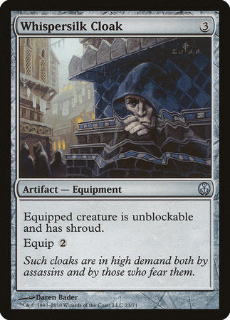 Whispersilk Cloak [Duel Decks: Phyrexia vs. the Coalition] | Tabernacle Games