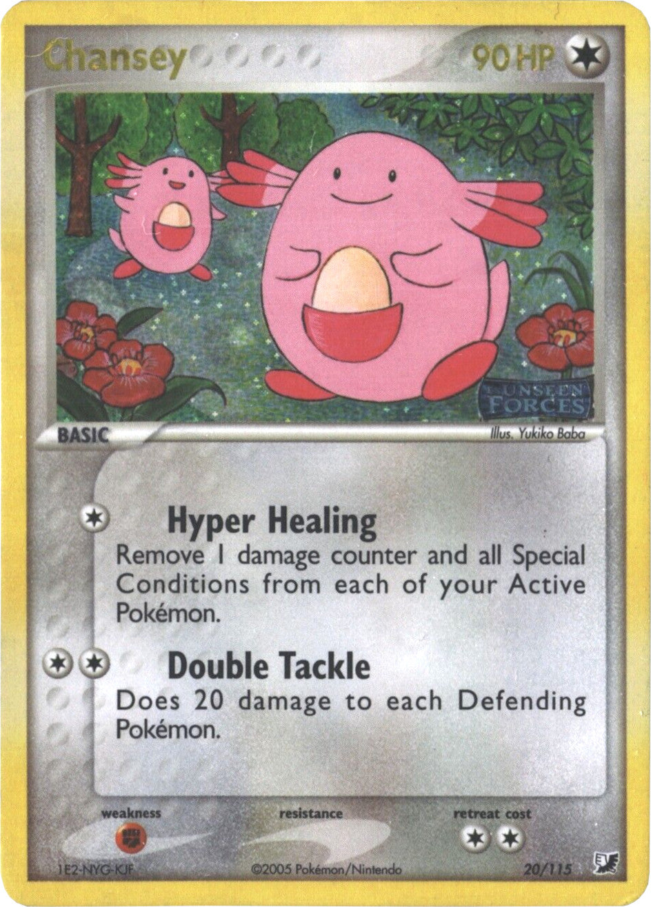 Chansey (20/115) (Stamped) [EX: Unseen Forces] | Tabernacle Games