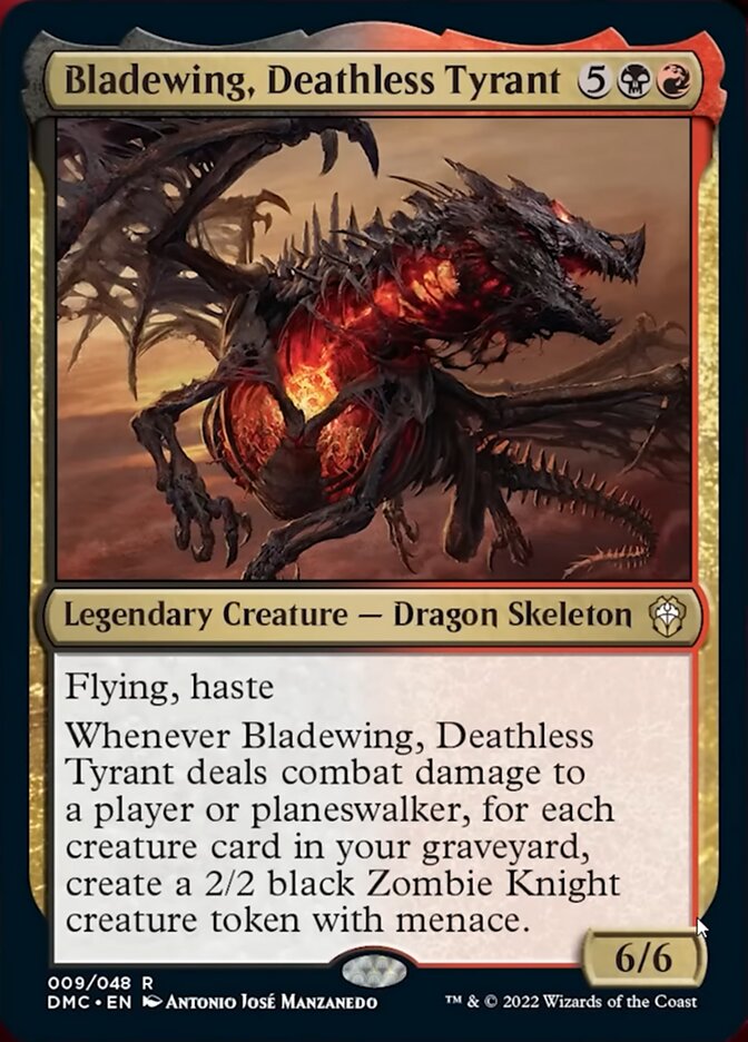 Bladewing, Deathless Tyrant [Dominaria United Commander] | Tabernacle Games