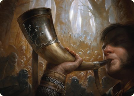 Horn of Gondor Art Card [The Lord of the Rings: Tales of Middle-earth Art Series] | Tabernacle Games