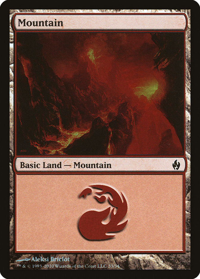 Mountain (33) [Premium Deck Series: Fire and Lightning] | Tabernacle Games