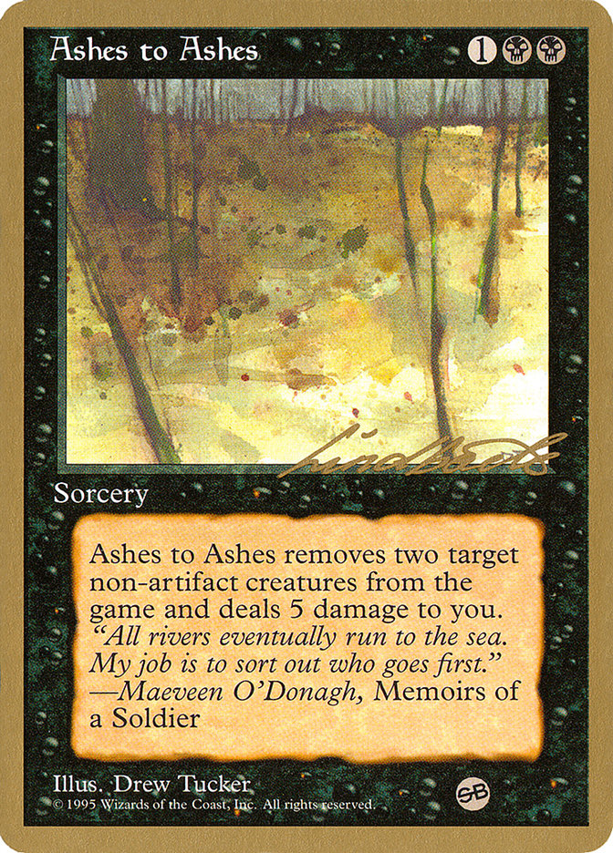 Ashes to Ashes (Leon Lindback) (SB) [Pro Tour Collector Set] | Tabernacle Games