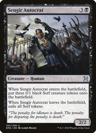 Sengir Autocrat [Eternal Masters] | Tabernacle Games