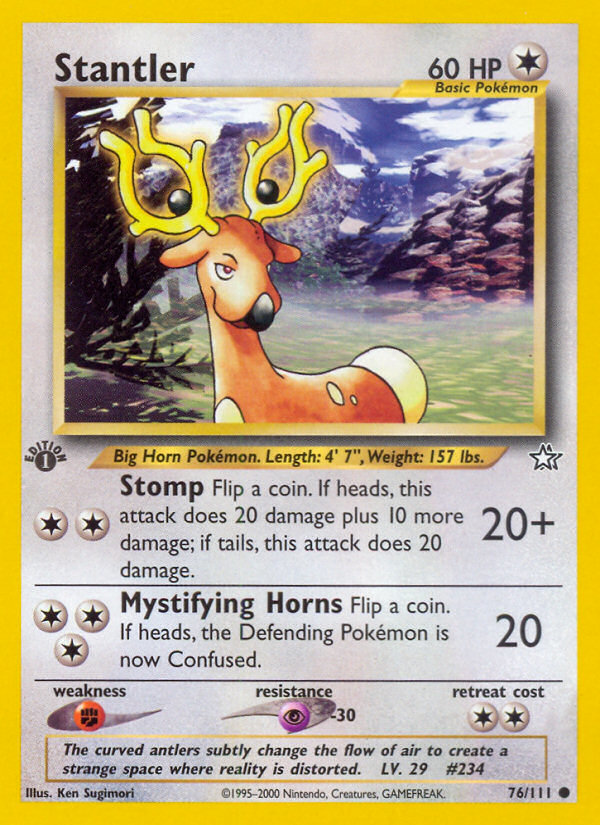 Stantler (76/111) [Neo Genesis 1st Edition] | Tabernacle Games