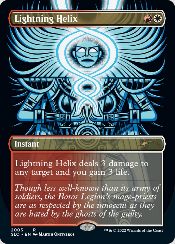 Lightning Helix (Borderless) [Secret Lair 30th Anniversary Countdown Kit] | Tabernacle Games